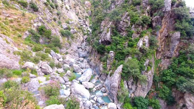 babour mountain waterfall in setif