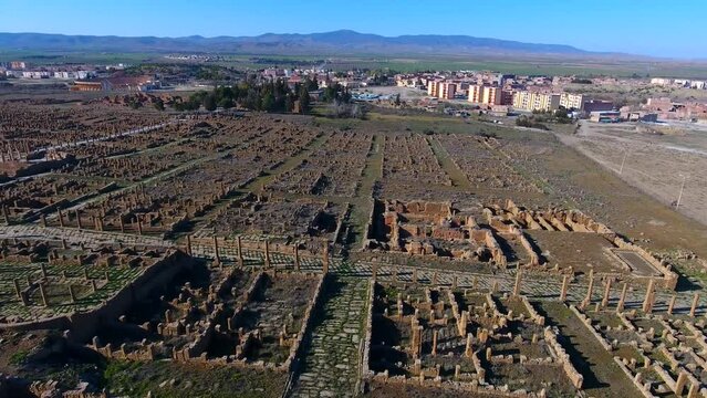roman archaeological site of timgad batna
