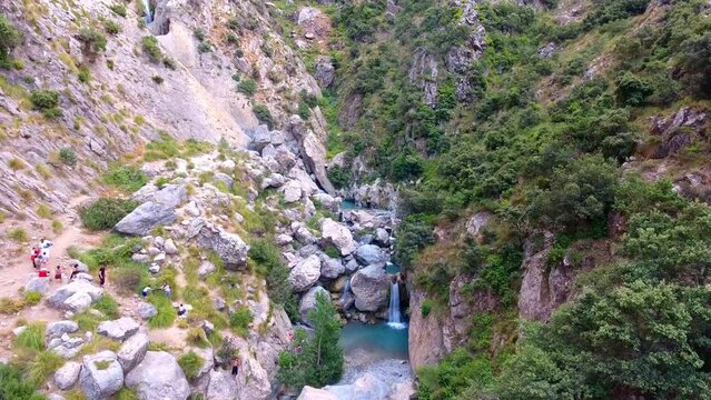 babour mountain waterfall in setif