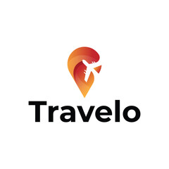 Travelo modern 3d logo design