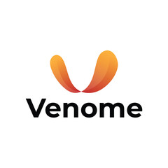 V letter modern logo design