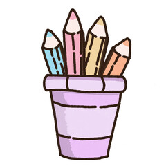 Pencil color pastel box