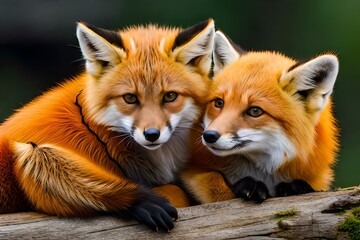red fox by AI generating