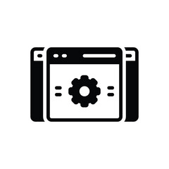 Black solid icon for custom 