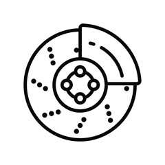 brake icon vector design template in white background