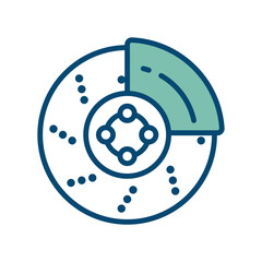 brake icon vector design template in white background