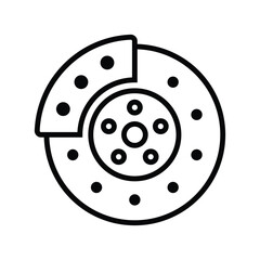 brake icon vector design template in white background