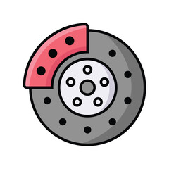 brake icon vector design template in white background