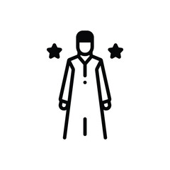 Black solid icon for custom 