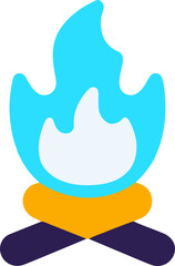 Campfire Vector Graphics - Cozy Outdoor Adventure Digital Design for DIY Crafts, Cricut, Silhouette, Camping Decor