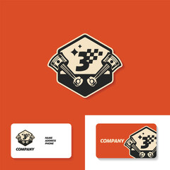 Numeric 3 Race Garage Logo