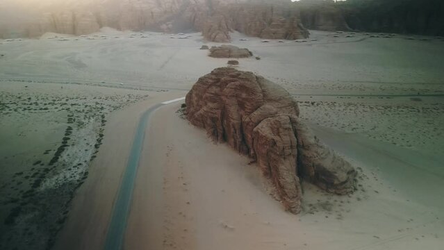 rock formation in the Saudi Desert