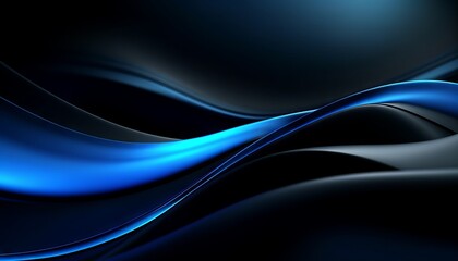 modern black and blue abstract background with a minimalistic design. Generative ai
