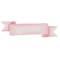 Obraz premium Pink ribbon bow pastel
