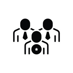 Black solid icon for particular 