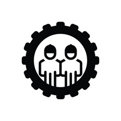 Black solid icon for operates 