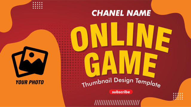 Cool game content thumbnail designs can be edited