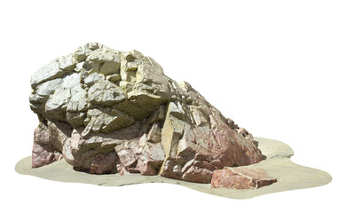 Cut-out nature reef rocks beaches scenery landscape 3d render png file © Krit