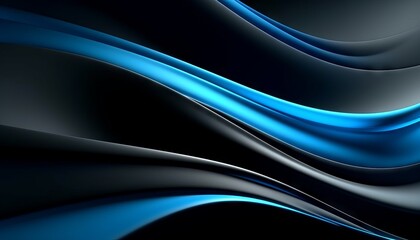 modern black and blue abstract background with a minimalistic design. Generative ai