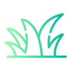 grass Line Gradient Icon