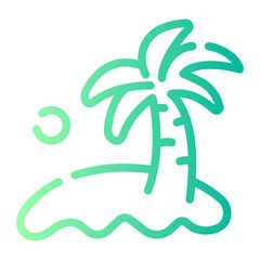 island Line Gradient Icon