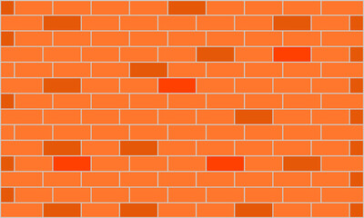Illustration vector of old type brick wall suitable for background