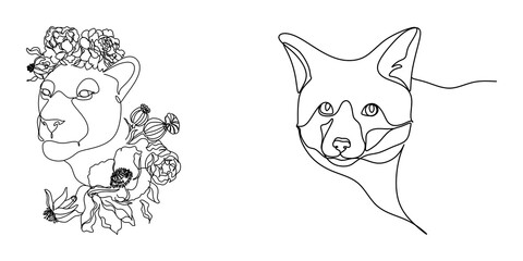 Flower outlines and animal abstract lines are gorgeous artworks! These art forms use simple lines to create stunning beauty.