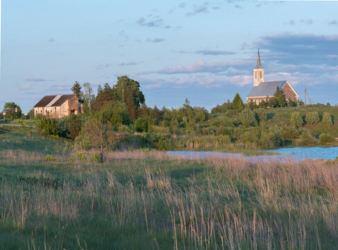 church on the hill in Estonia