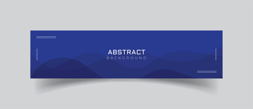 Linkedin banner design with wavy background
