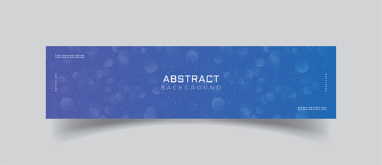 Linkedin banner with  simple blue background