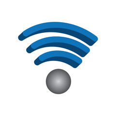 3d wi-fi icon