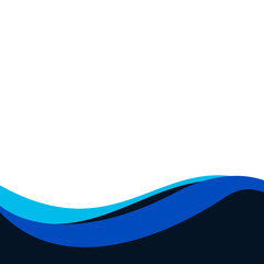 Obraz premium Business Curve Footer
