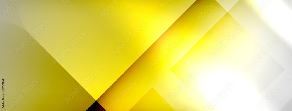 Aufkleber Light and shadow squares and lines abstract background