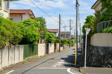Fototapeta na wymiar 聖蹟桜ヶ丘の街並み