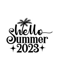 Hello Summer 2023 svg design