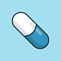 Capsule , pills free icon vector on trendy design