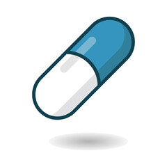 Capsule , pills free icon vector on trendy design