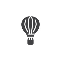 Hot air balloon vector icon