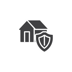 Home insurance vector icon