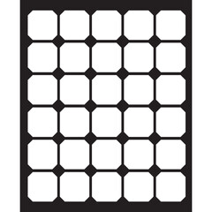 Graphique vectoriel d'une cellule solaire