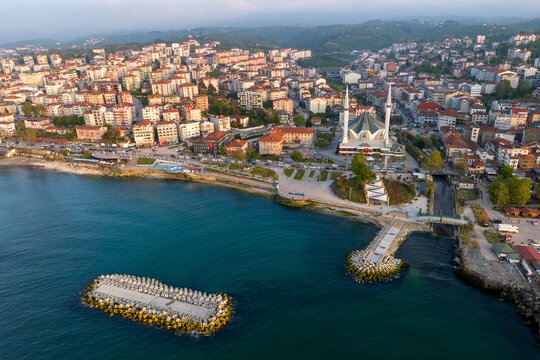 Akcakoca Town coastal view in Duzce Province