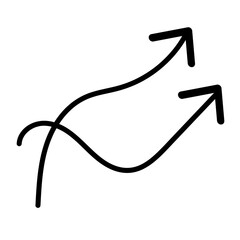 Abstract Line Arrow