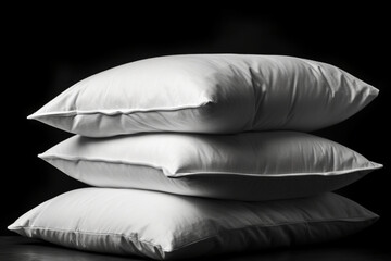 Fototapeta na wymiar soft pillow, white pillows, isolated pillows, AI Generated