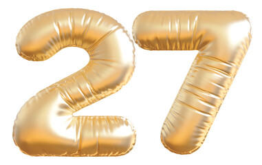 Gold Balloon Number 27