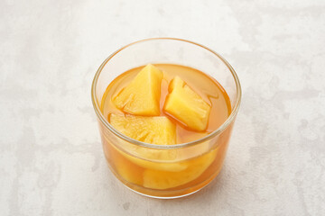 Setup Nanas, Indonesian traditional dessert made from pineapple, palm sugar, cinnamon, pandan leaves and cloves. 
