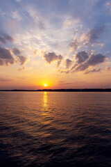 A stunning sunset view over a river