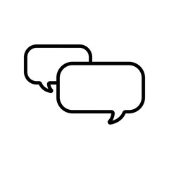 Fototapeta premium communication bubble speech sign symbol vector