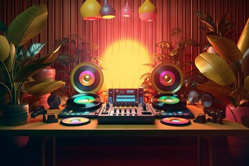 Dj day background music. Generate Ai