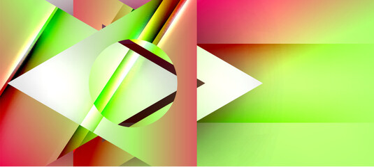 Triangle abstract background with shiny and glossy effects. Vector Illustration For Wallpaper, Banner, Background, Card, Book Illustration, landing page