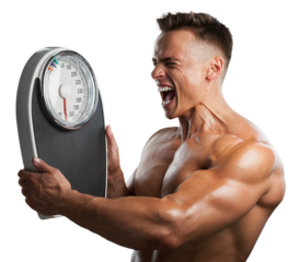 Man weight perfect shape of beautiful waist, healthy lifestyles concept.